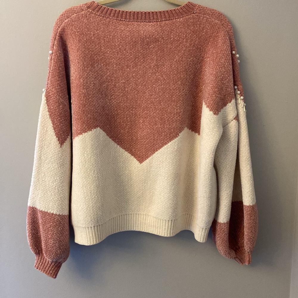 Vici Embellished Chenille Sweater Size Small - Picture 8 of 10